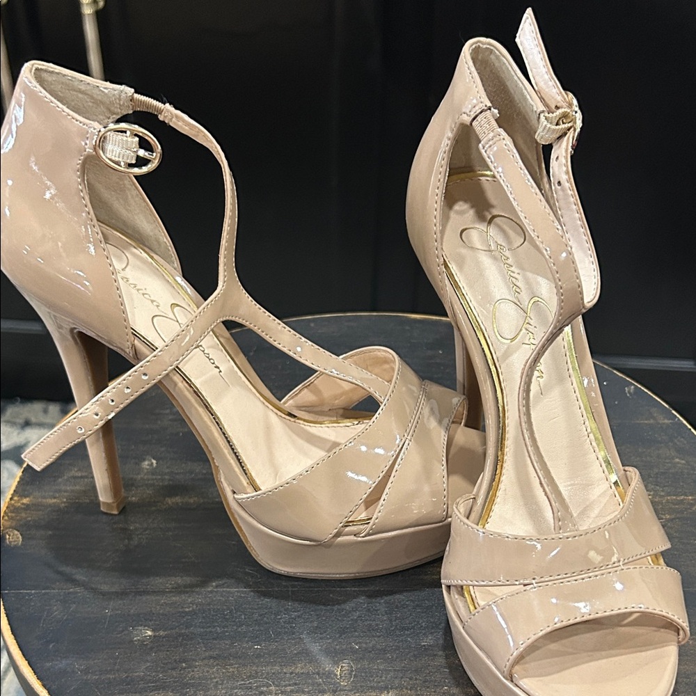 Jessica Simpson Blush Patent Heels
